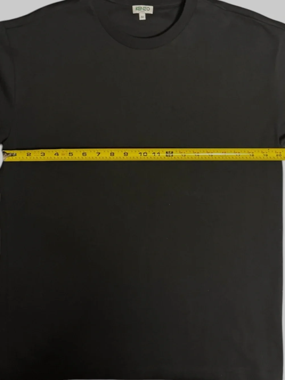 KENZO Paris Logo Cuff Cotton T-Shirt Black - Slim Fit Size M - Picture 5 of 10